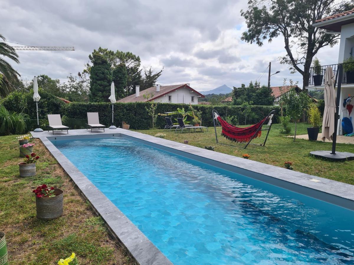 Appartement Avec Cuisine Et Grande Piscine Chauffee อองดาเย ภายนอก รูปภาพ